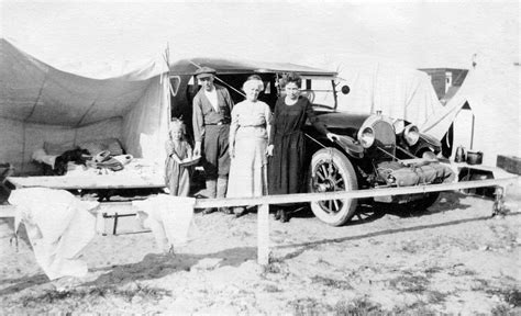 Before motels: car camping, c. 1920 | Probably in Southern C… | Flickr