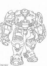 Awesome Hulkbuster coloring Page sketch template