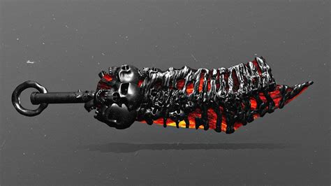 3D asset Game ready model of the Fantastic lava sword