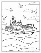 32 Boat & Ship Coloring Pages Free PDF Printables sketch template