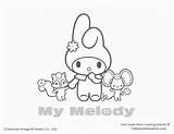Coloring Page My Melody  Home sketch template