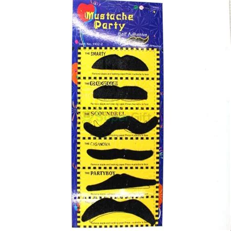 Funny Fake Mustache, 6 different Mustache styles - Supergift