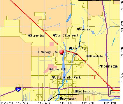 El Mirage, Arizona (AZ) profile: population, maps, real estate, averages, homes, statistics ...