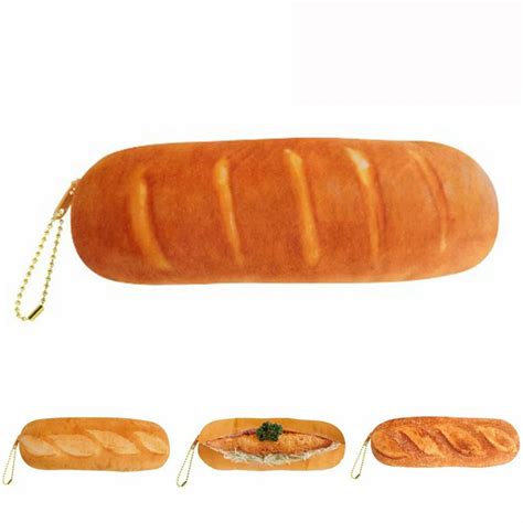 22CM X 8 CM Bread shape wallet creative for boys and girls lovely student High capacity welcome ...