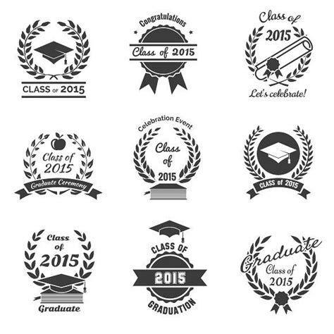 Graduation labels | Logo set, Graduation logo, Congratulations graduate