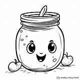 Jam And Jelly Coloring Pages  Free & Printable sketch template