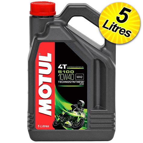 Motul 5100 10w40 Ester Semi Synthetic 5 Litres Motorcycle Engine Oil 3374650247106 | eBay