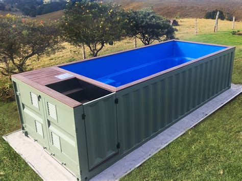 Shipping Container Pools. Pool Storage, Small Bathroom Storage, Barn ...