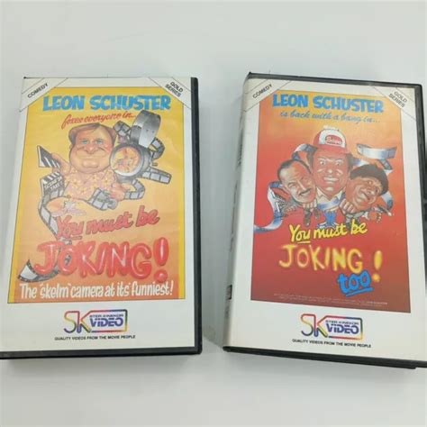 LEON SCHUSTER. YOU MUST BE JOKING & YMBJ TOO ...VHS Video Tape RARE big ...