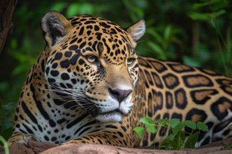 Premium AI Image | Beautiful and endangered american jaguar in the ...