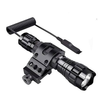 Tactical Rechargeable Flashlight with Picatinny Rail Mount - $39.99 ...