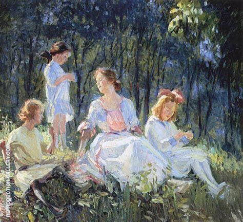 Sunlit Afternoon 1915 by Catherine Wiley | Oil Painting Reproduction