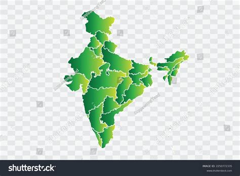 India Map Yellowish Green Color Background Stock Vector (Royalty Free) 2250772335 | Shutterstock