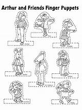 Family Finger Puppets Coloring Pages Sketch Page sketch template