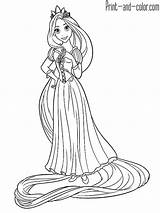 Rapunzel coloring pages  Print And Colorcom sketch template