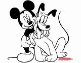 Mickey And Pluto Coloring Pages Coloring sketch template