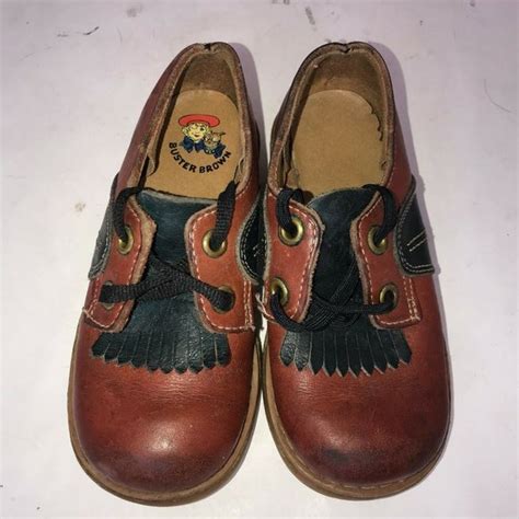 Buster Brown | Shoes | Vtg Buster Brown Toddler Kids Leather Lace Up 65 ...