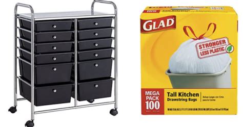 Staples.com: *HOT* 12 Drawer Rolling Organizer Cart AND 100 Count Glad Trash Bags ONLY $35.98 ...