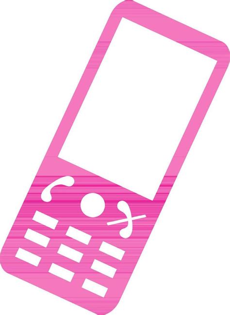 Illustration of pink mobile phone. 24377791 Vector Art at Vecteezy