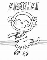 Pre K Luau Coloring Pages sketch template