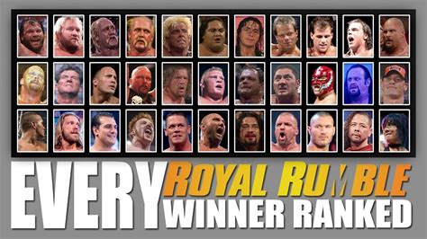 Every WWE Royal Rumble Winner Ranked From WORST To BEST! - YouTube