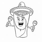 Burrito Coloring Pages sketch template