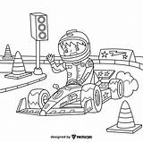 Race Coloring Pages sketch template