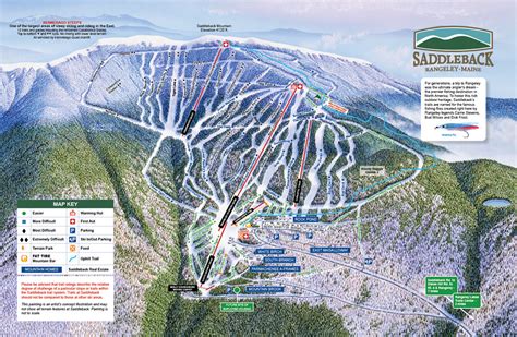 Saddleback Ski Area Trail Map | SkiCentral.com