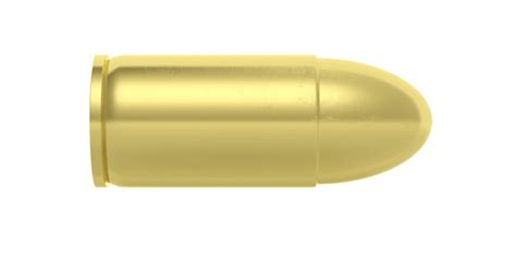 Premium Photo | Golden bullet isolated on white background 3d illustartion