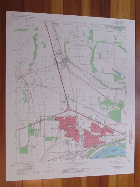 Amazon.com: West Memphis Arkansas 1967 Original Vintage USGS Topo Map ...