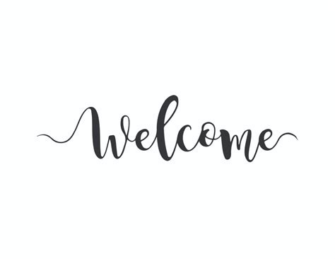 3 Free Printable Welcome Calligraphy Signs