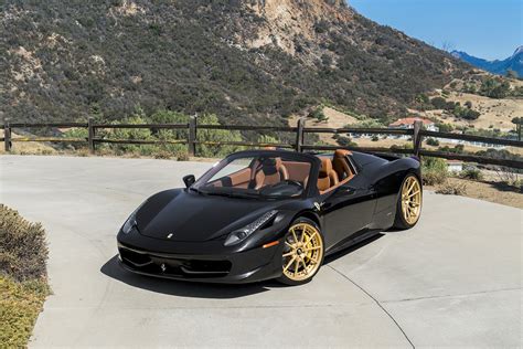 Fierce Makeover of Black Convertible Ferrari 458 — CARiD.com Gallery