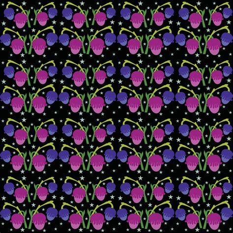 Purple floral pattern with a dark background 23455122 Vector Art at ...