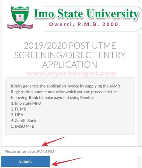 How to Reprint IMSU Post UTME Screening Date 2019/2020