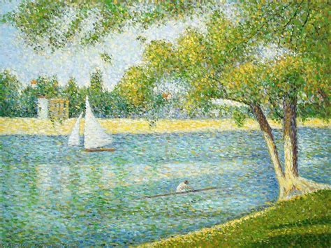 Grabados De Calidad Del Museo | el río sena a La Grande-Jatte, 1888 de ...