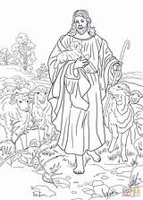 Jesus The Good Shepherd Coloring Pages At GetColoringscom  Free sketch template