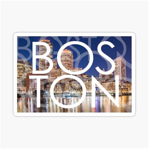 "Boston" Sticker for Sale by KateLillyson | Redbubble