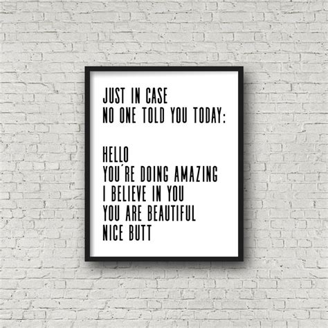 Funny Poster Funny Wall Art Typography Print Funny Wall - Etsy