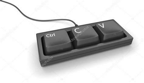 Kopieren-Einfügen-Tastatur — Stockfoto #14942465