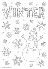 Winter Activity Coloring Pages sketch template
