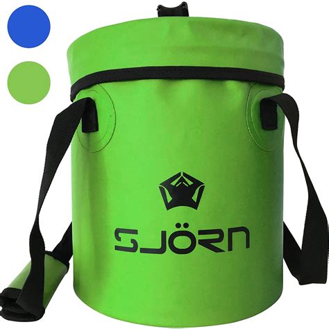 Premium Compact Collapsible Bucket & Lid By SJORN - 10L or 15L Portable Folding Water Container ...