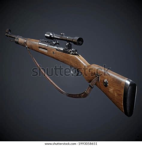 Karabiner 98k K Sniper Rifle 3d Stock Illustration 1993058651 ...