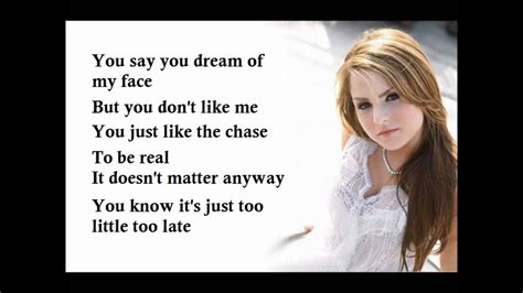 JoJo Too Little Too Late Lyrics - YouTube