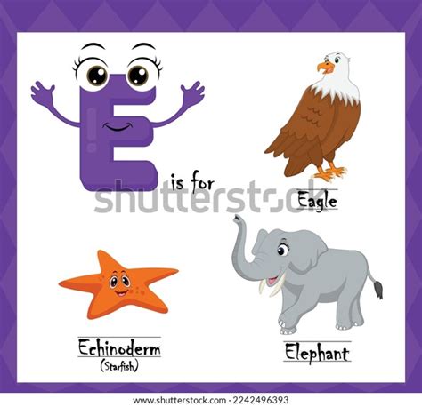 Letter E Vector Alphabet E Eagle Stock Vector (Royalty Free) 2242496393 ...