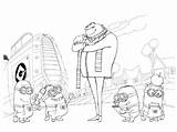 Moldes De mi villano favorito Y Los Minions  Páginas Para Colorear sketch template