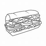 Sandwich Para Colorear sketch template