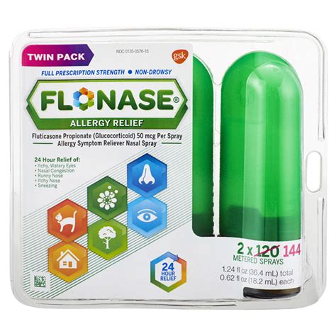 Flonase Nasal Spray 2 X 120ct Allergy Remedies | Meijer Grocery, Pharmacy, Home & More!