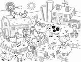 Farmer And Farm Animals coloring Page  Download Print Or Color Online sketch template