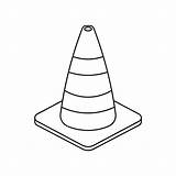 Cone Clipart Traffic Clip Cliparts Drawing Construction White Printable  sketch template