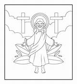 Printable Religious Easter Coloring Pages sketch template